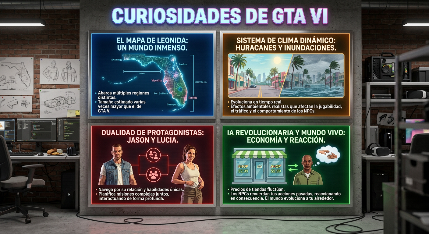 Curiosidades de GTA 6 que están sorprendiendo a los jugadores en 2026